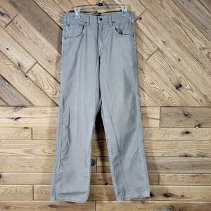 Carhartt Carpenter Pants Mens 32x34 Loose Fit B159 MUS Canvas Mushroom Sand